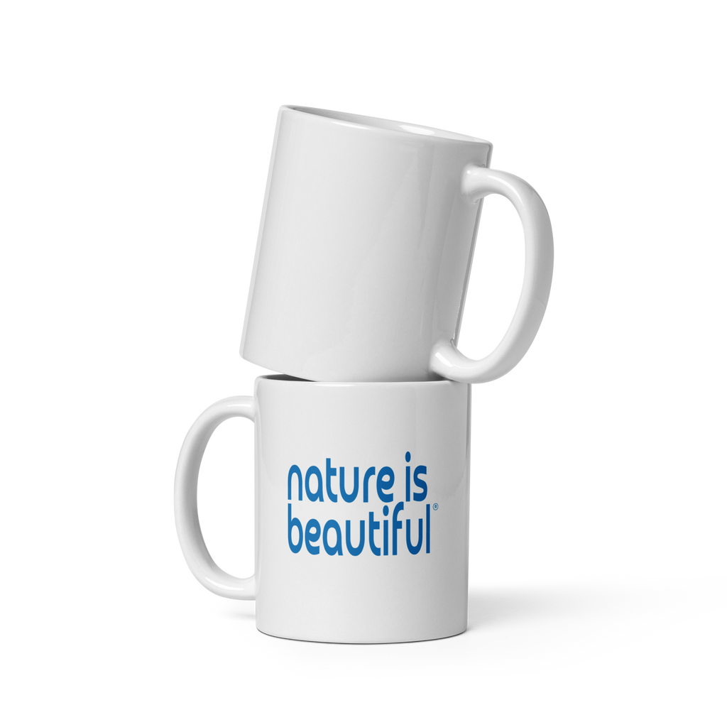 “Nature Is Beautiful” 11 oz Ceramic Mug -- Lead‑Free, Dishwasher & Microwave‑Safe Coffee Cup